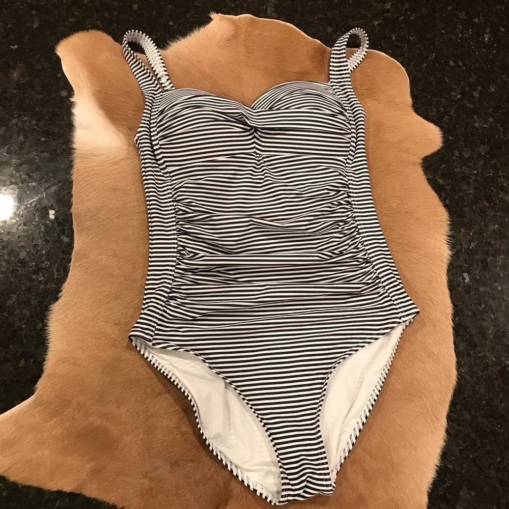 Niptuck striped one piece swimsuit multi fit cup 6